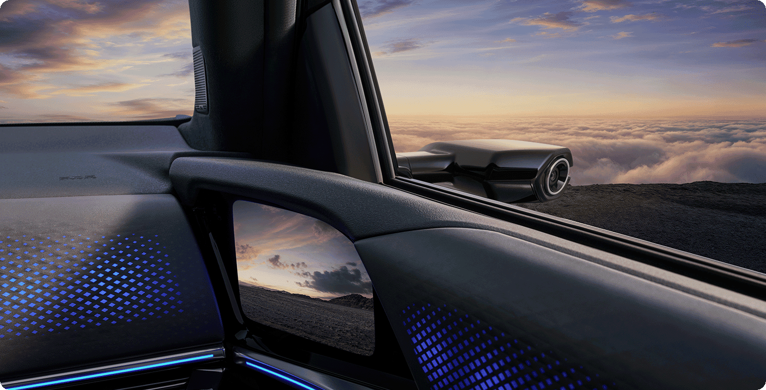 Наружные зеркала с потоковым мультимедиа